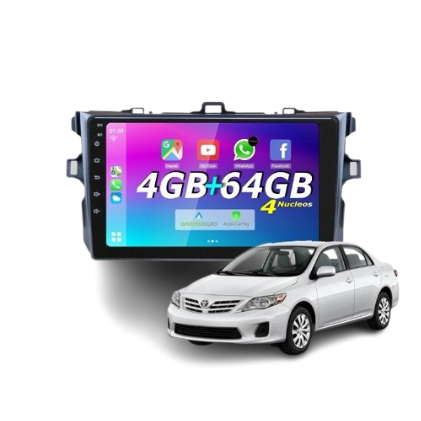 Producto - MULTIMEDIA TOYOTA COROLLA 2008-14- 9 PULGADAS CARPLAY Y ANDROID AUTO