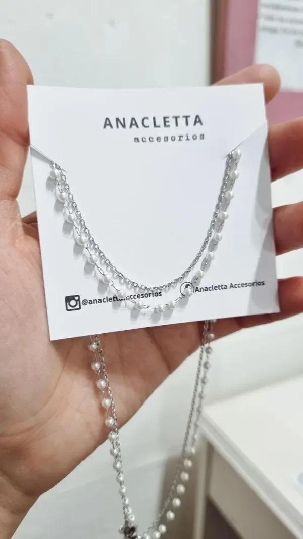 Producto - Gargantilla doble perlas Aq