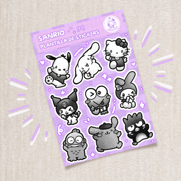Producto - Planchita Stickers Sanrio