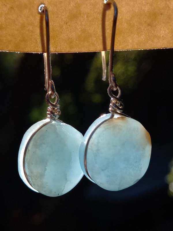 Producto - Aros de Onix Cielo translucidos