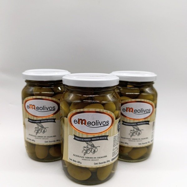 Producto - Aceitunas verdes frasco x 250 g (12 frascos)
