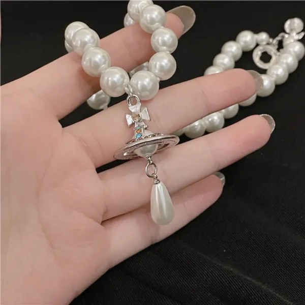 Producto - Collar Hachi Pearl Plateado