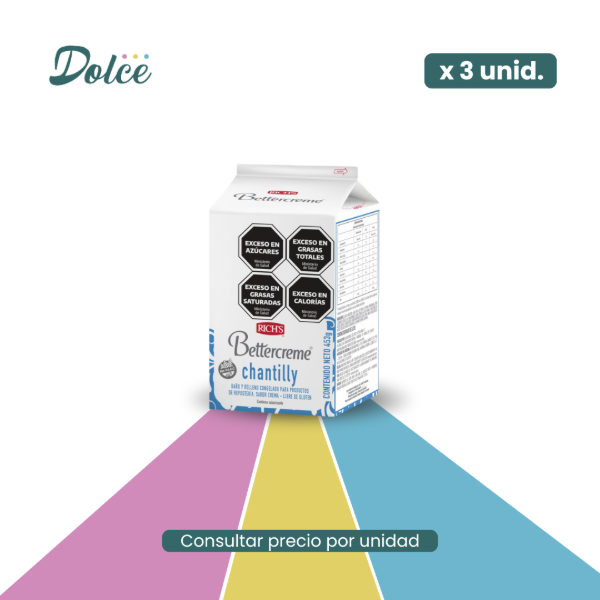 Producto - BETTERCREME CHANTILLY - RICH'S 453G