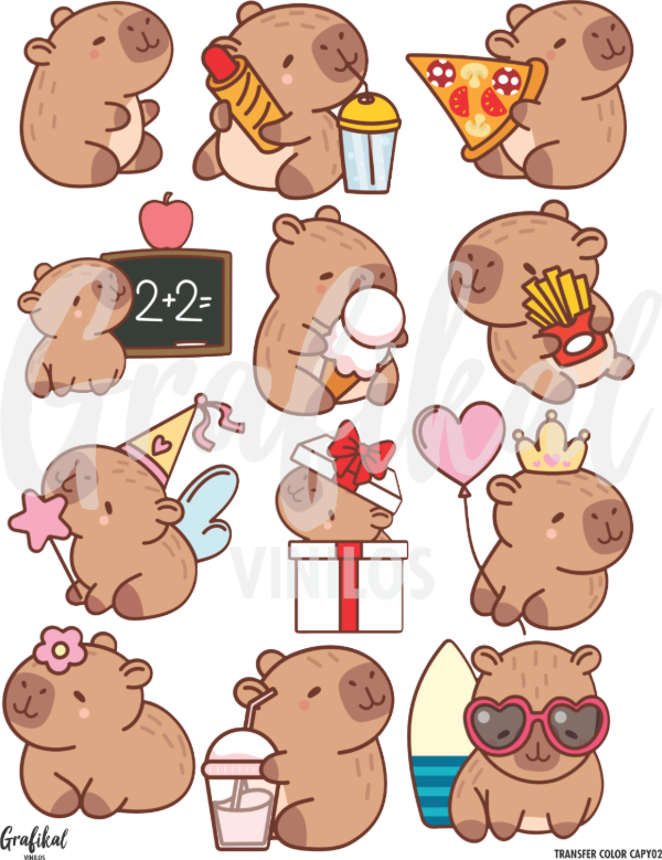 Producto - Transfer Color  Capy 002