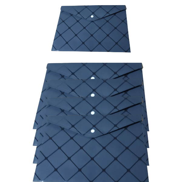 Producto - Sobre Plastico A4 Con Boton Estampado Rombos - 4