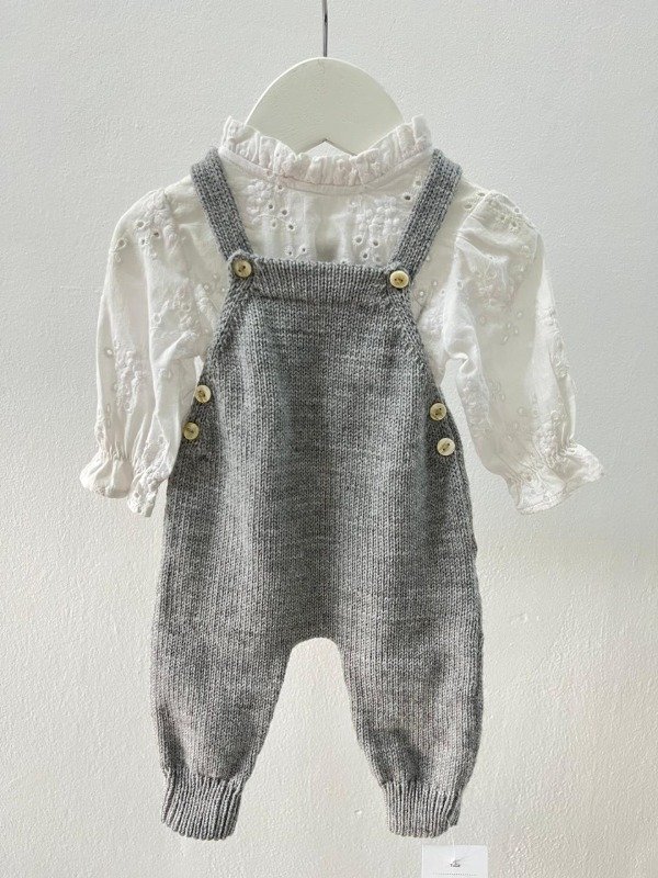 Producto - Jardinero de punto gris - Minirumin