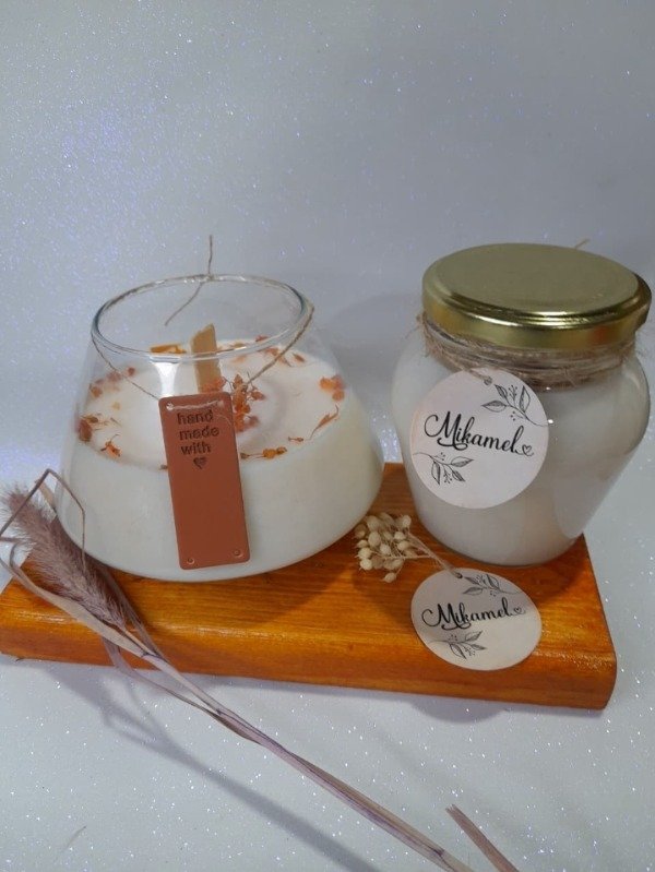 Producto - Envase volcán con vela aromática