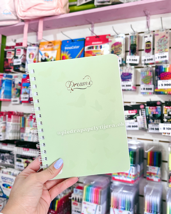 Producto - Cuaderno A5 semirigido dreams