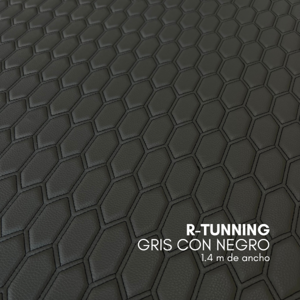 Producto - CUERINA MATELASSEADA R-TUNNING GRIS CON NEGRO