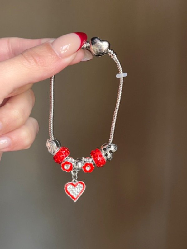 Producto - Pulsera corazón - rojo