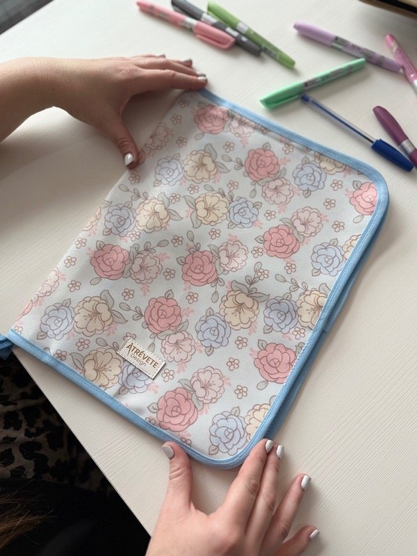 Producto - Organizador A4 - rosas pasteles