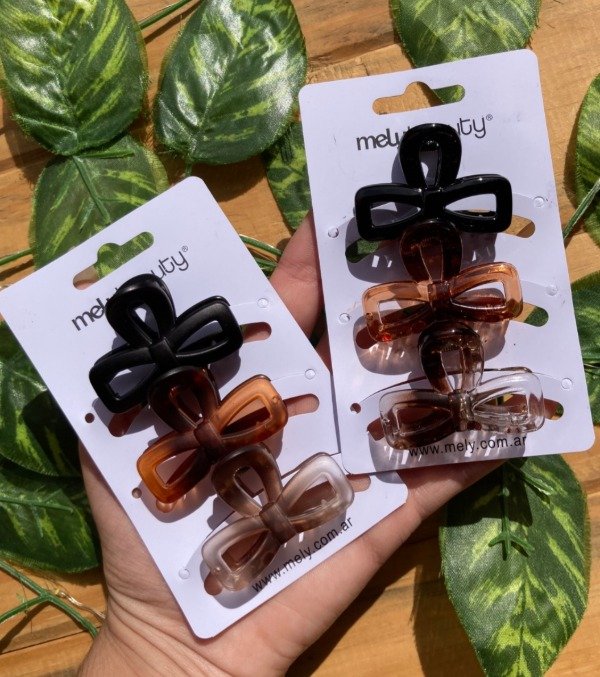 Producto - SET DE BROCHECITOS PARA PELO - MELY X3 UNIDADES