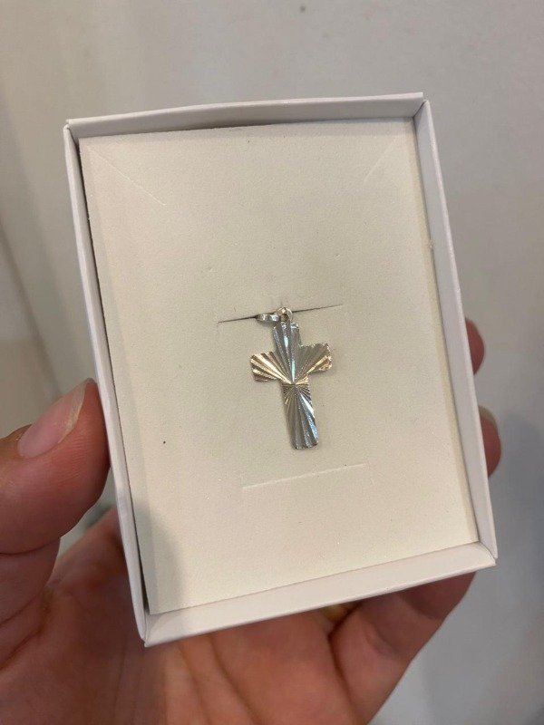 Producto - Dije Cruz fasetada Plata 925