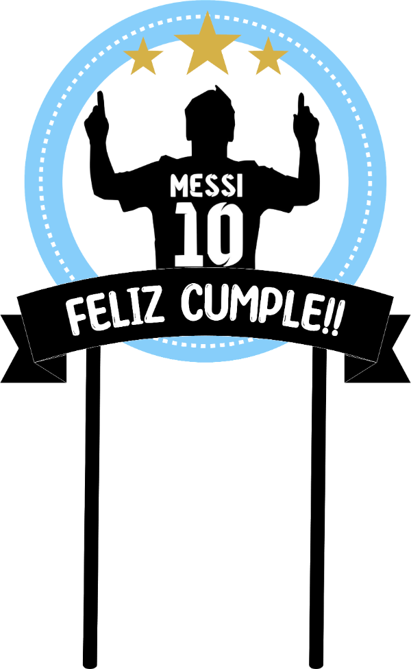 Producto - CAKE TOPPER ARGENTINA MESSI