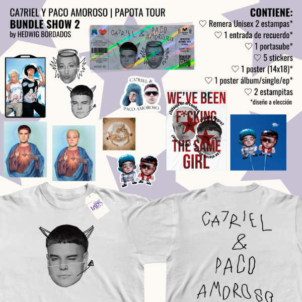 Producto - BUNDLE SHOW 2 - Ca7riel y Paco Amoroso