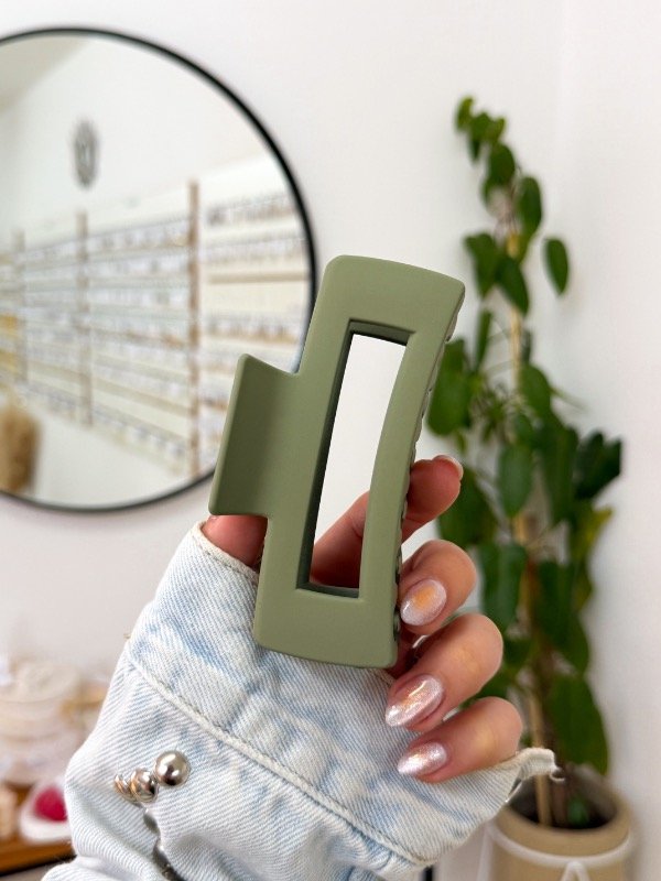 Producto - Broche rectángulo verde