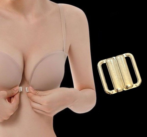 Producto - Broche de Frente o Espalda zamac. Pase 15mm (por unidad) Niquel-Plata