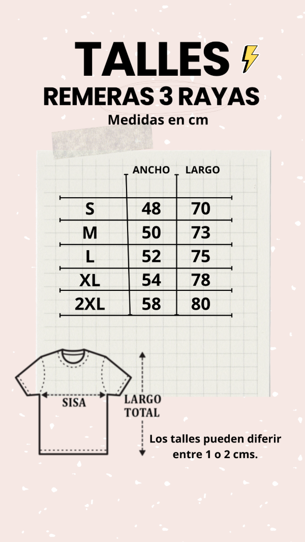 Remera Lali 33 celeste con rayas blancas — imagen 2