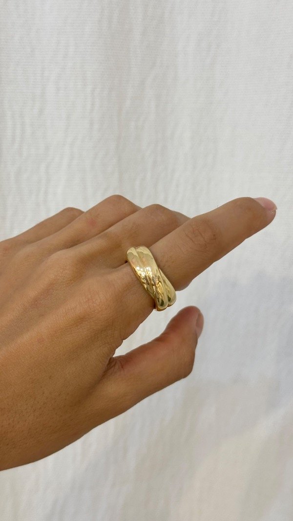 Producto - Anillo Dorado Chunky