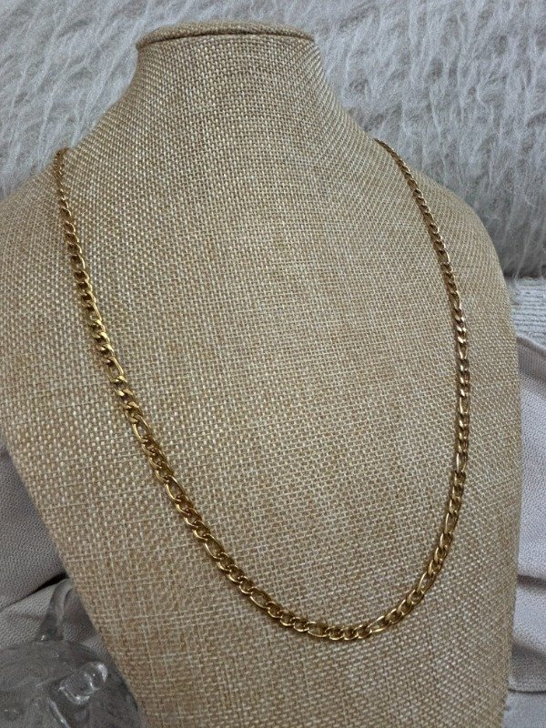 Producto - Cadena Eslabón Discontinuo Acero Dorado #