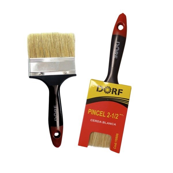 Producto - 10806    PINCEL VIROLA 1 CERDA BLANCA 2-1/2"  DORF