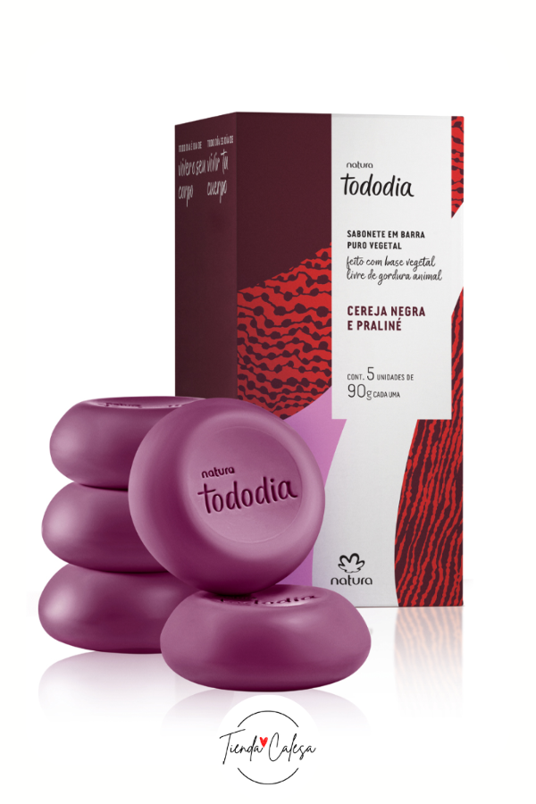 Producto - Tododía - Jabones en barra - Cereza negra y Praline (caja x 5) - 0