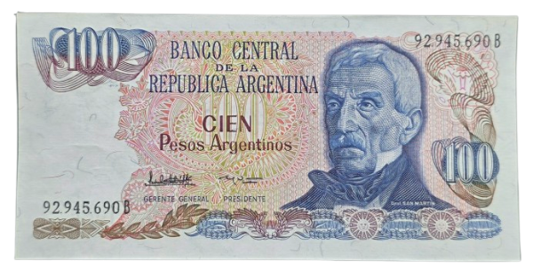 Producto - 100 Pesos Ley 18.188 (López - García Vazquez) Bott.2624 -Aunc