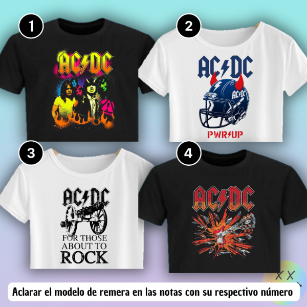 Producto - Crop Top ACDC #1