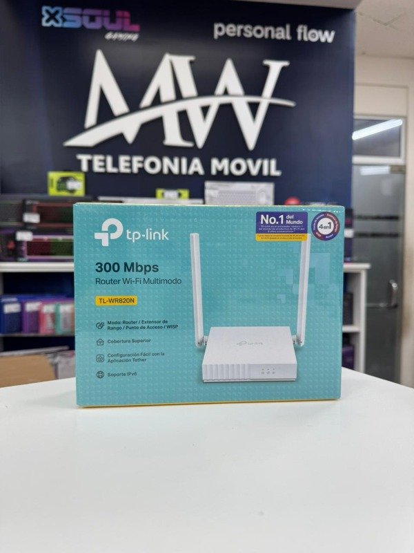 Producto - Router + Extensor + Acces Point WIFI TP-LINK 300Mbps TL-WR820N