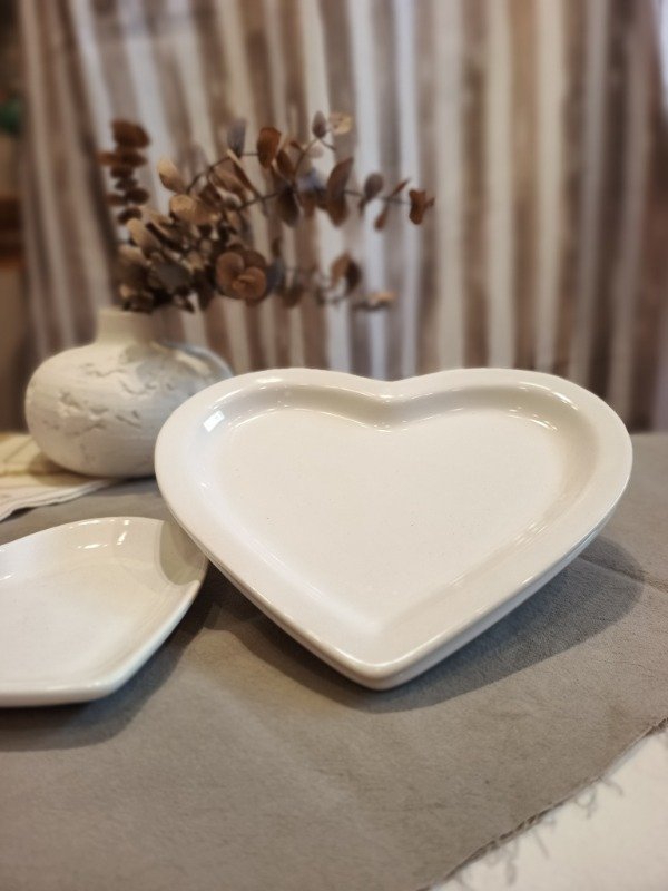 Producto - Plato Corazón Blanco