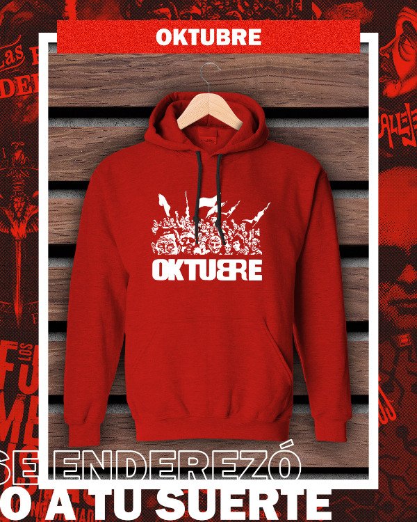 Producto - Buzo Canguro Frisa Oktubre Rojo