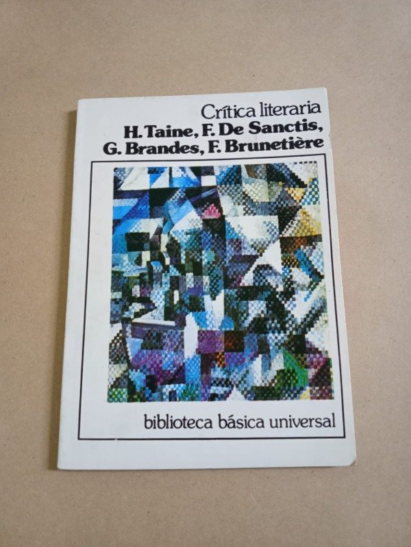 Producto - Crítica literaria - Taine De Sanctis Brandes - CEAL 1980