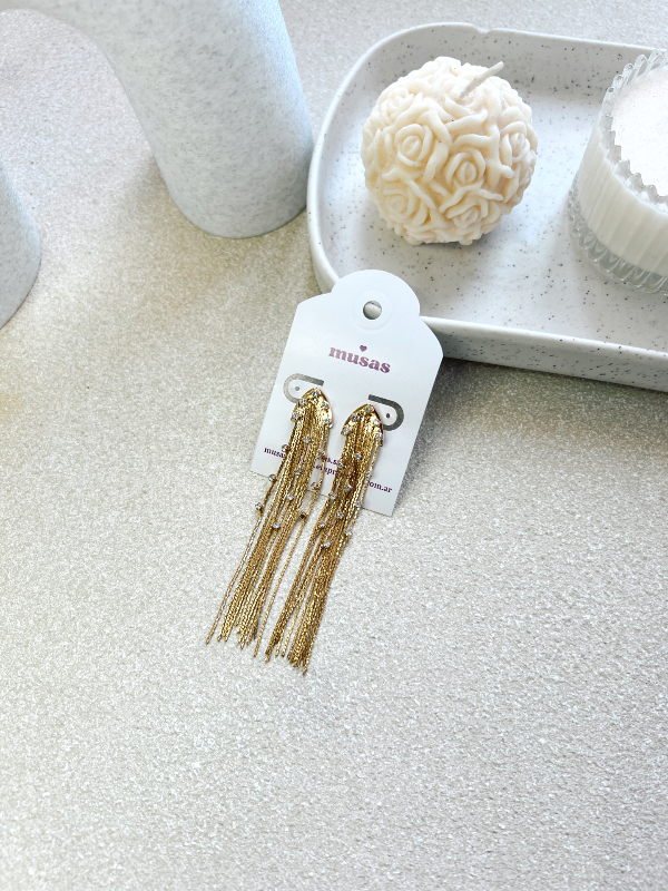 Producto - Aros strass dorados