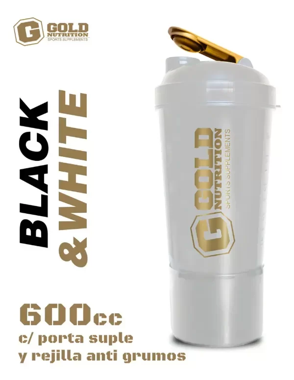 Producto - SHAKER CON COMPARTIMIENTO GOLD NUTRITION - 2