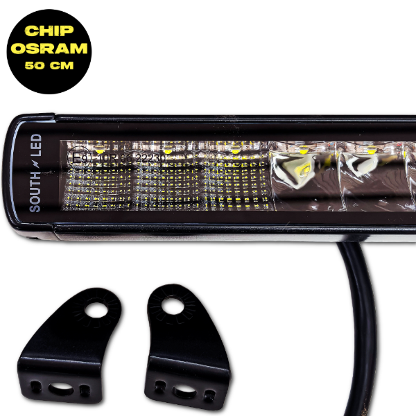 Producto - BARRA LED BLANCO CON APLIQUE AMBAR CHIP OSRAM 50CM PREMIUM - 0