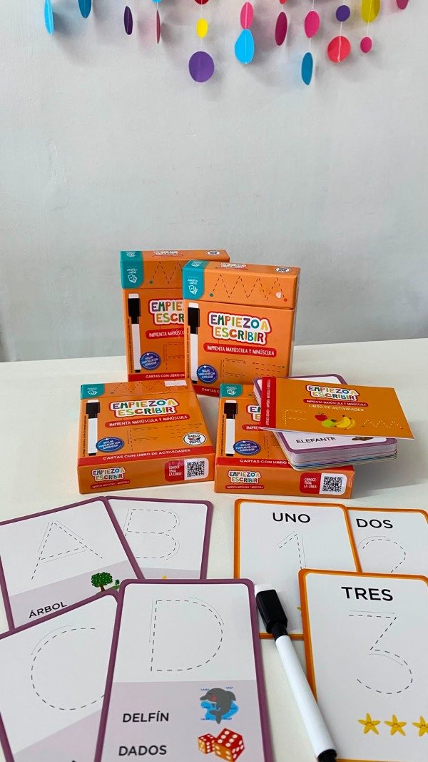 Producto - Cartas educativas- Empiezo a escribir- Imprenta mayúscula y minúscula