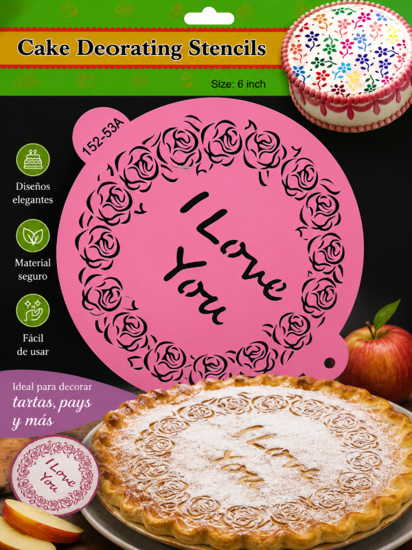 Producto - Stencil circular i love you