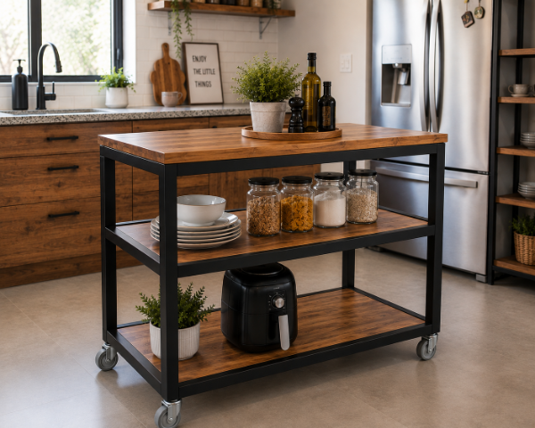 Producto - Isla de cocina charly. Barra con ruedas - 1