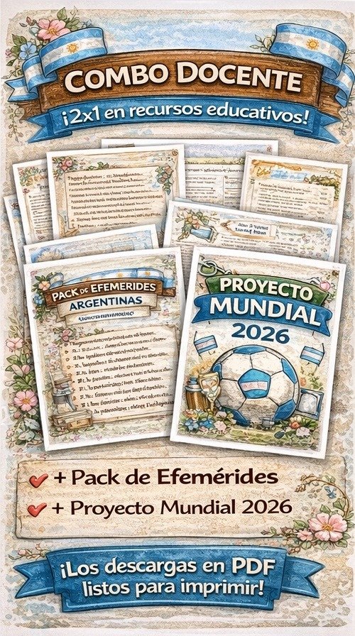 Producto - Combo Pack efemerides + Proyecto Mundial 2026
