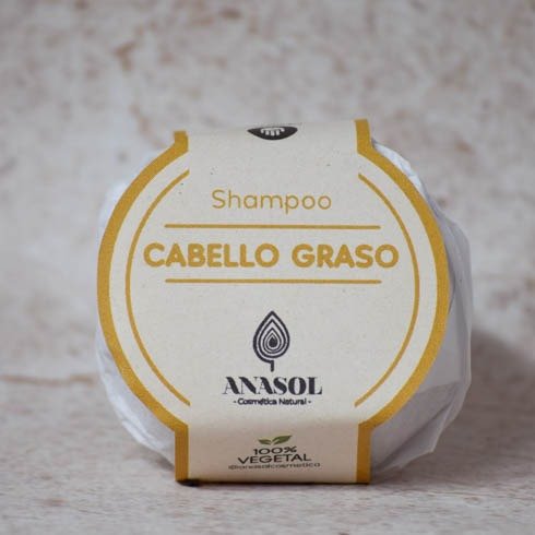 Producto - Shampoo Sólido Cabello Graso - 85 Gr - Anasol
