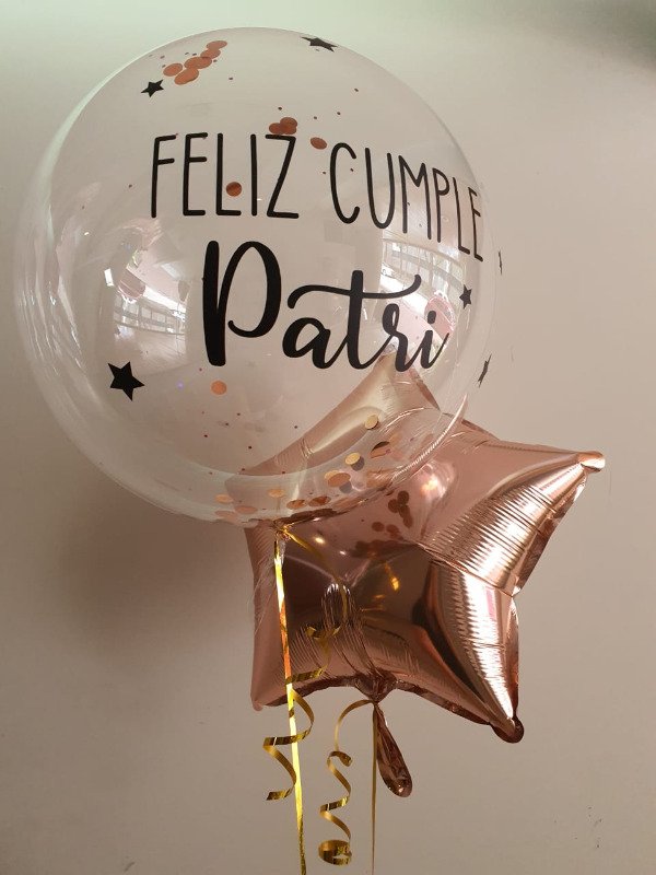 Producto - Pack 1 Globo burbuja + Forma (metalizada)
