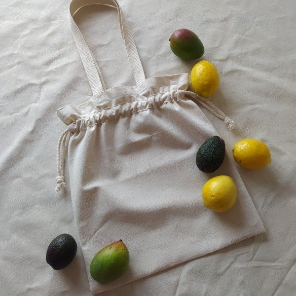 Producto - Tote Bag Lona Gruesa Con Cordón x 20 unidades .