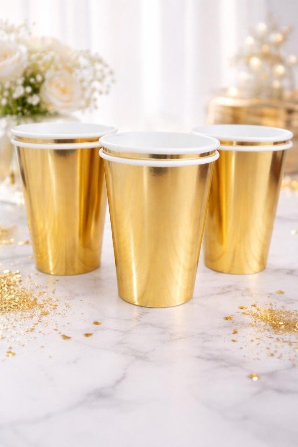 Producto - VASOS DORADOS X 10 UND.