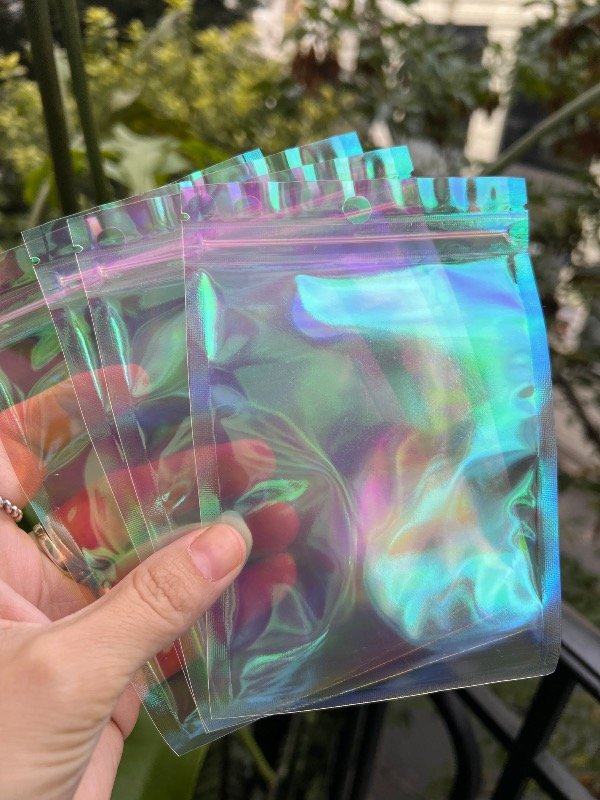 Producto - 10 bolsitas con cierre holograficas 10x15
