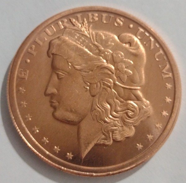 Producto - Estados unidos onza de cobre puro Morgan