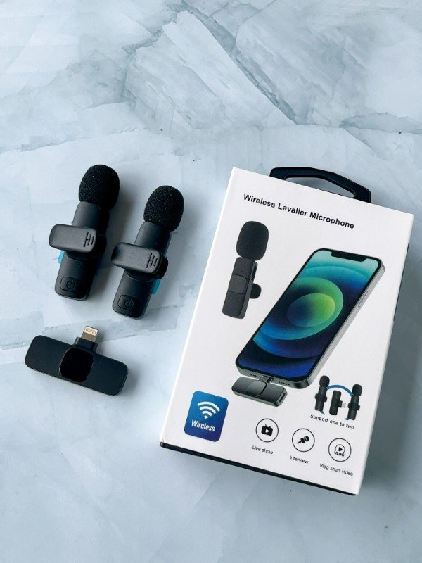Producto - MICROFONO CORBATERO DOBLE CON FICHA LIGHTNING