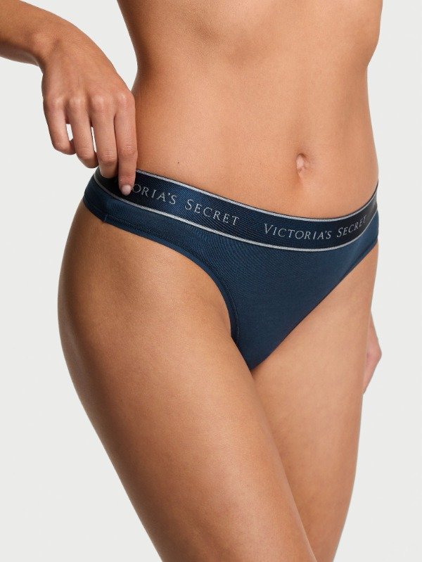 Producto - Talle S - Logo Cotton Thong Panty 76019