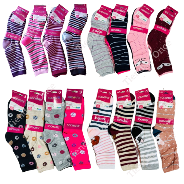 Producto - Medias 3/4 para mujer linea premium - Por docena.