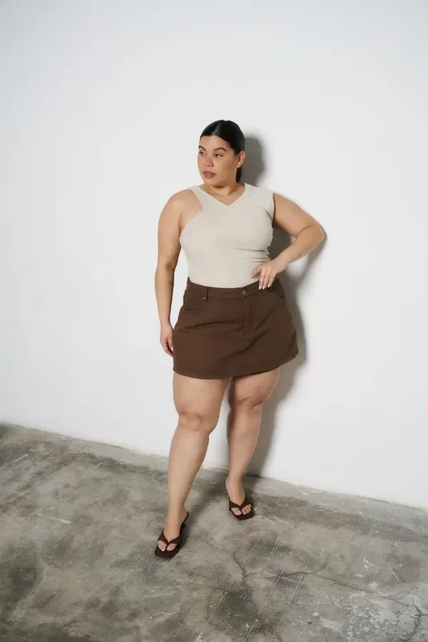 Producto - Short pollera CHOCOLATE - rígido - 2