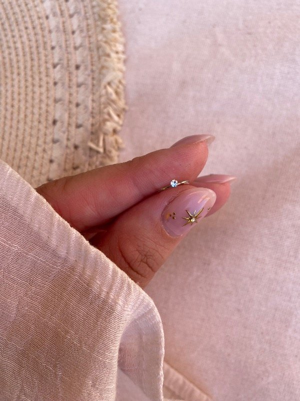 Producto - Piercing nariz  X 5 palito strass cristal